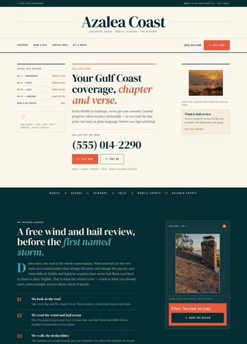 Azalea Coast Insurance Group website design