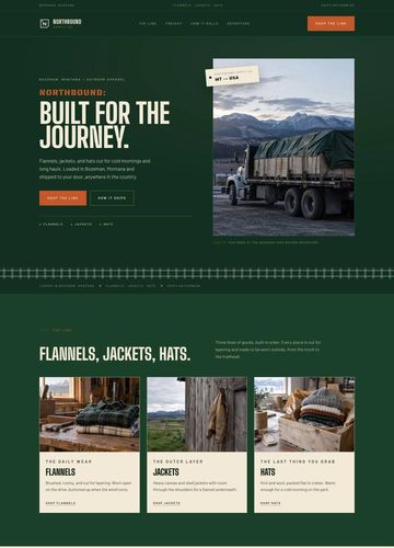 Northbound Supply Co. website design