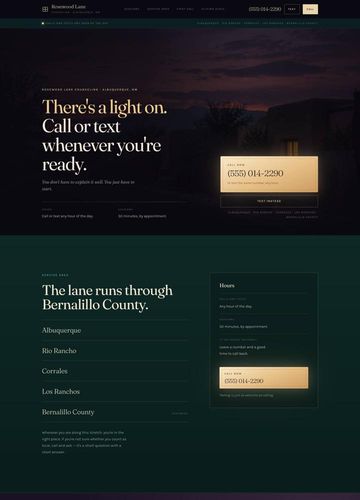 Rosewood Lane Counseling website design